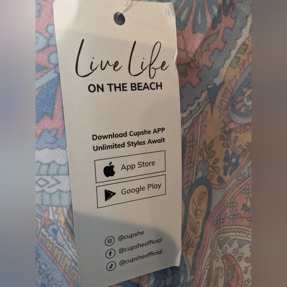 CUPSHE Women's Plunging Backless Beach Dress, Cami Straps, Empire Waist  Size M - Picture 11 of 12